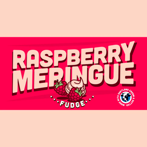 Raspberry Meringue Fudge