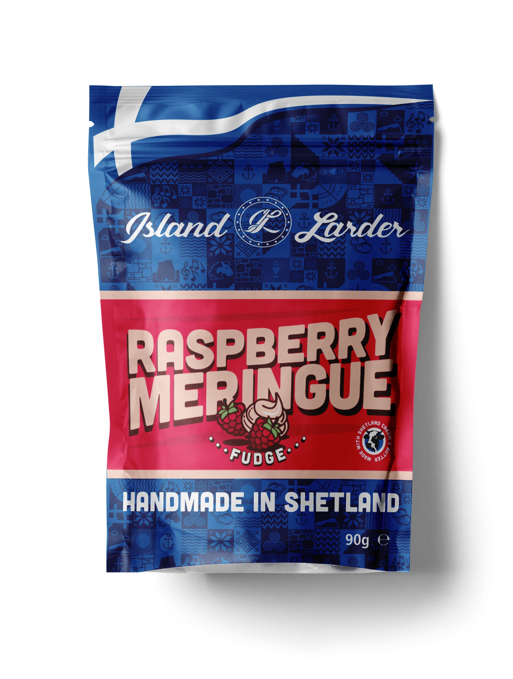 Raspberry Meringue Fudge