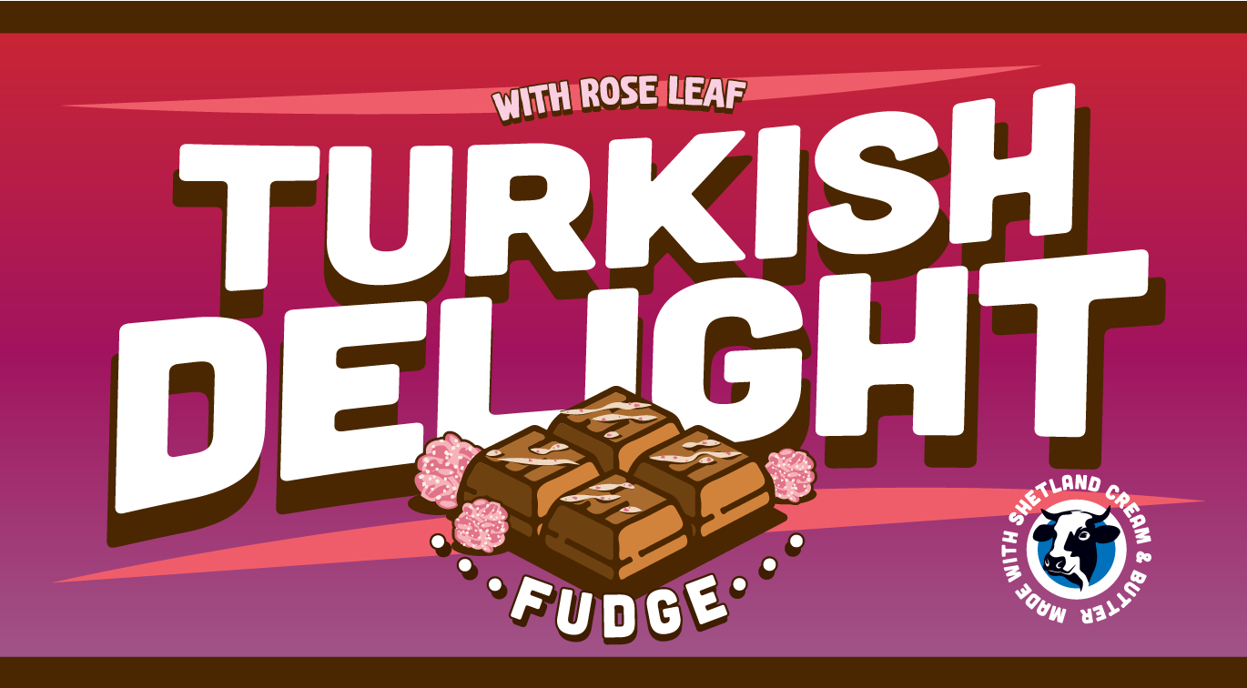 Christmas Turkish Delight Fudge