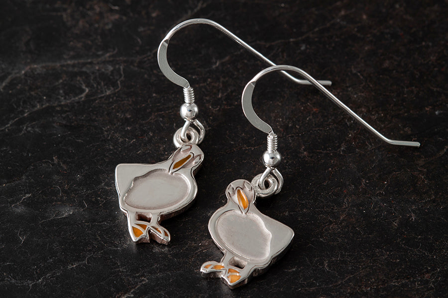 Shetland Jewellery x Island Larder - Peerie Puffin Earrings
