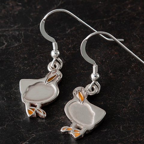 Shetland Jewellery x Island Larder - Peerie Puffin Earrings