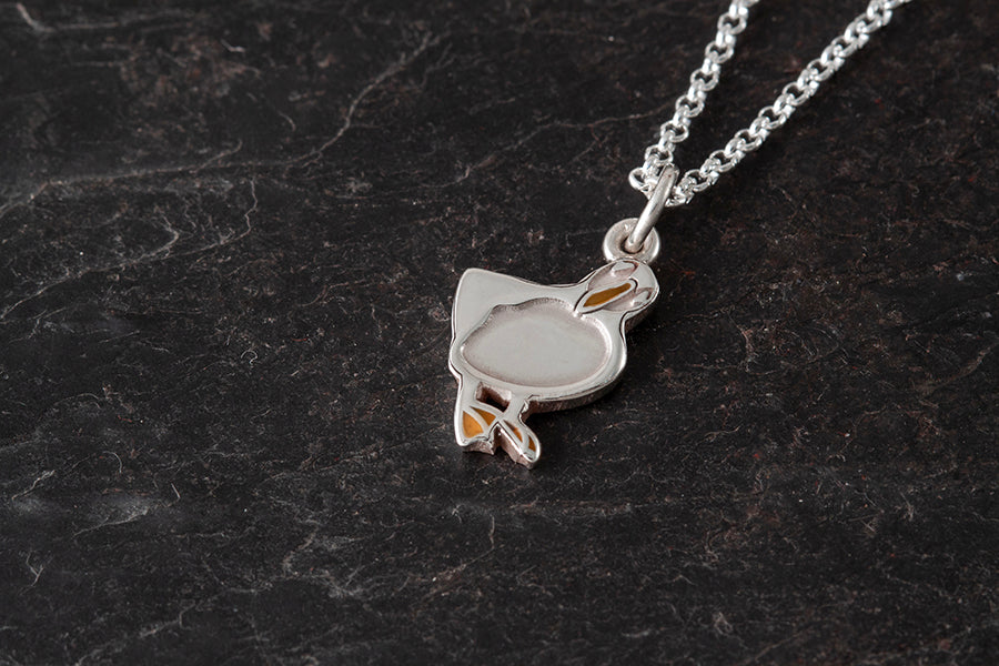 Shetland Jewellery x Island Larder - Peerie Puffin Pendant