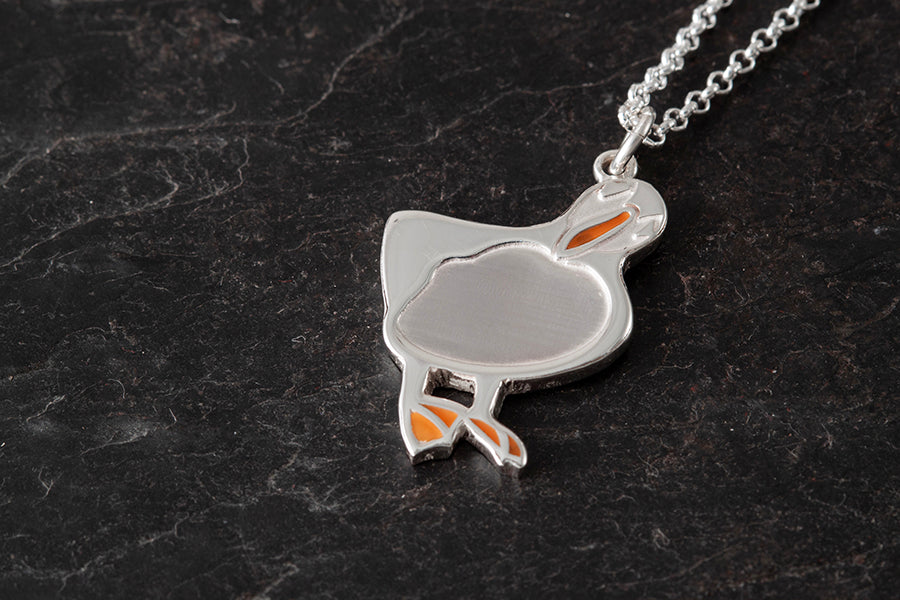 Shetland Jewellery x Island Larder - Muckle Puffin Pendant