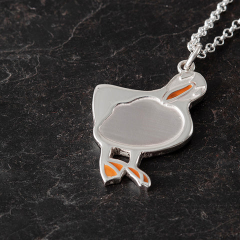 Shetland Jewellery x Island Larder - Muckle Puffin Pendant