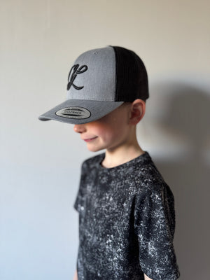 Retro Trucker Snapback -  Heather/Black